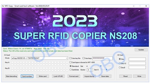 10 English Frequency RFID Copier Duplicator 125KHz Key fob NFC Reader Writer 13. - Photo 12/24