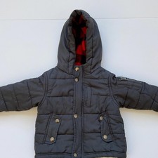 Oshkosh Gray Hooded Puffer Jacket