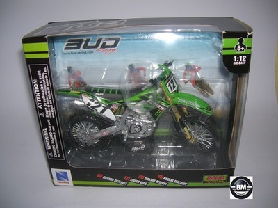 NewRay Kawasaki KX450F KX 450F Boog Desprey Bud Racing #121, 1:12 Art. 57773
