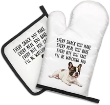 Every Snack You Make Every Meal You Bake Funny Oven Mitts and Pot Holder Set, Pu
