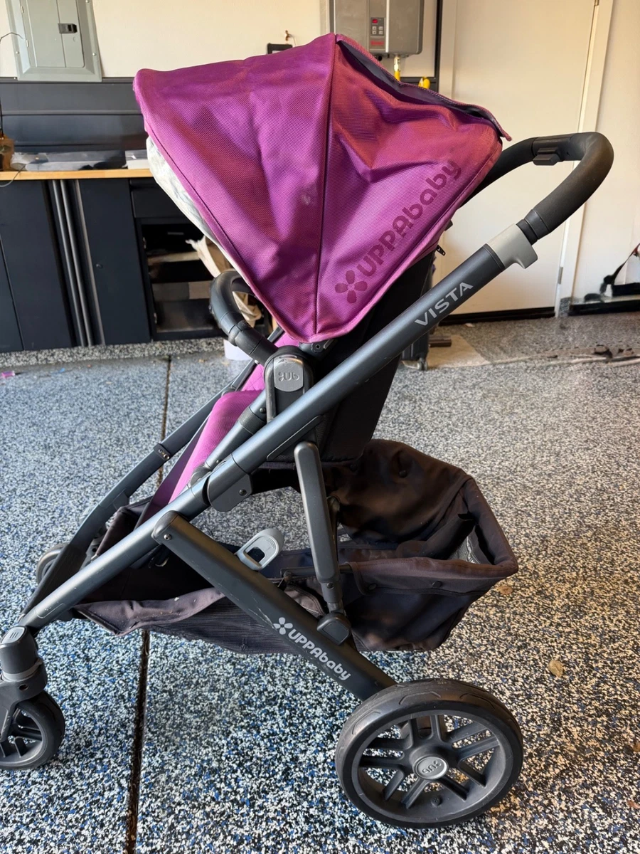 Purple Stroller Uppababy Cruz Purple UPPAbaby 2014 VISTA Stroller Samantha  (Purple/Black) OPEN BOX