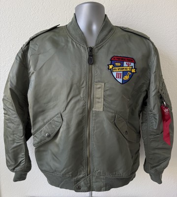 Vtg Alpha Industries Jacket Mens XL Flying Light Zone Type L-2B