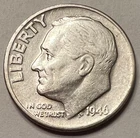 1946 P 🇺🇸 Roosevelt Dime 90% Silver Coin - Combined Shipping - Lot D3