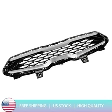 For 2019 2020 Kia Forte Front Upper Bumper Grill Grille Assembly Chrome Trim