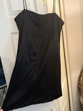 Urban Outfitters Black Sparkly Dress. Distressed Bottom Size Large