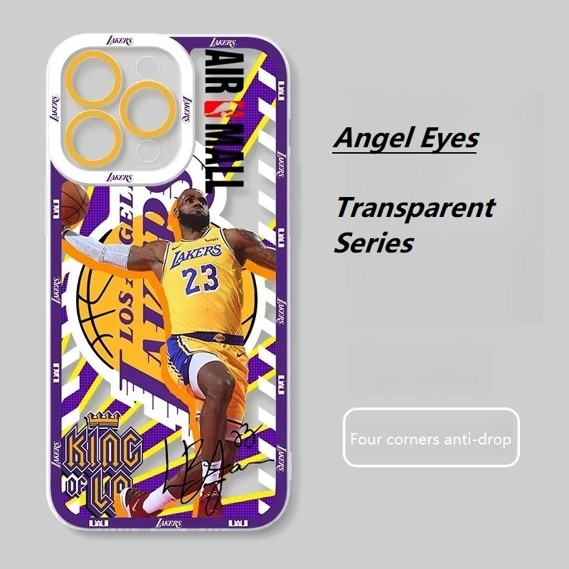 iPhone case 16 NBA star Creative phone case（James, Curry）