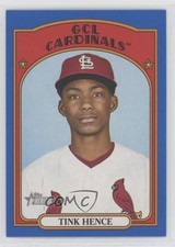 2021 Topps Heritage Minor League Edition Blue Border 67/99 Tink Hence #165 1xd