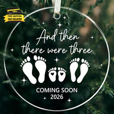 Expecting Baby Announcement Ornament 2026, Christmas Pregnancy Announcement Gift