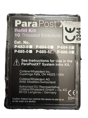 *10-Pieces* Coltene ParaPost XT Refill Kit Threaded Endodontic used Posts P6855