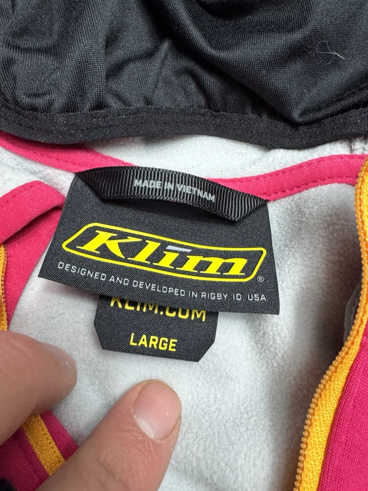 KLIM Evolution Sudadera con Capucha Para Mujer Grande Softshell Cremallera Completa Chaqueta con Capucha Rosa Caliente Foto 4 de 4