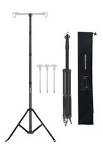 Telescopic Lantern Stand With Base Outdoor Camping Lamp Stand Pole Adjustable La