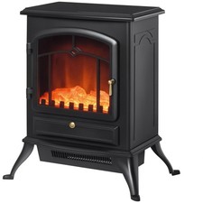 Elektrischer Kamin 45 x 28 x 54 cm Schwarz mit Thermostat