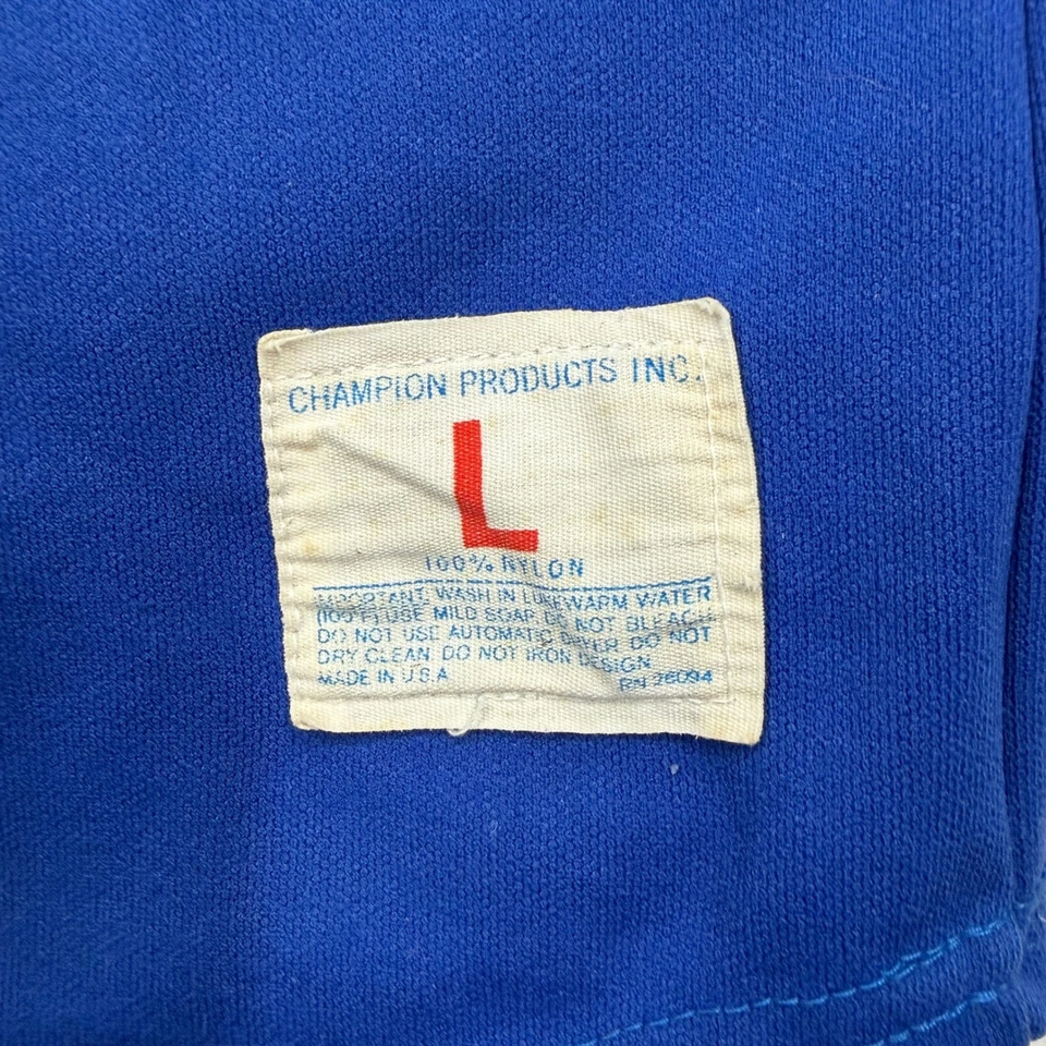 Camiseta de béisbol vintage 1960 Naples Champion Products para hombre talla L azul rojo Foto 3 de 4