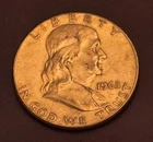 * 1962 Franklin Half Dollar 90% Silver . Circulated.