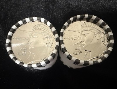 Enduring Liberty Semiquincentennial 50C 1776-2026 Uncirculated P Mint - 2 Rolls