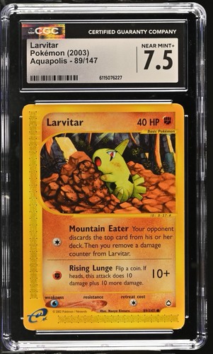 Larvitar graded CGC 7.5 for sale on eBay