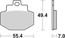 SBS Brake Pads Rear For GILERA ST 200 Runner 2008 - 2011