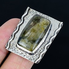 Redefined Labradorite Gemstone Handmade 925 Sterling Silver Ring Size 7