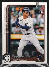 Dillon Dingler RC 2025 Topps Series 1 Detroit Tigers Rookie #126