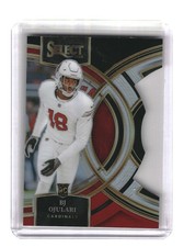 2023 Panini Select #188 BJ Ojulari Black and Red Prizms Die Cuts