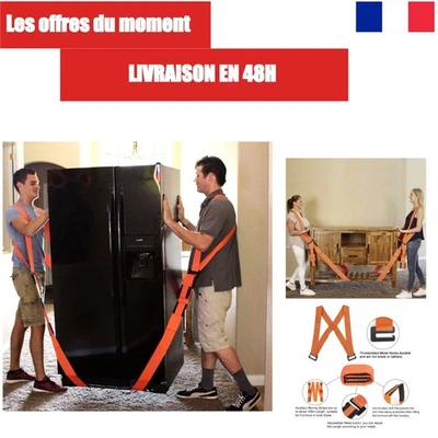 Kasimir Sangles de Portage Déménagement Levage Meuble 220kg - Photo 1/4