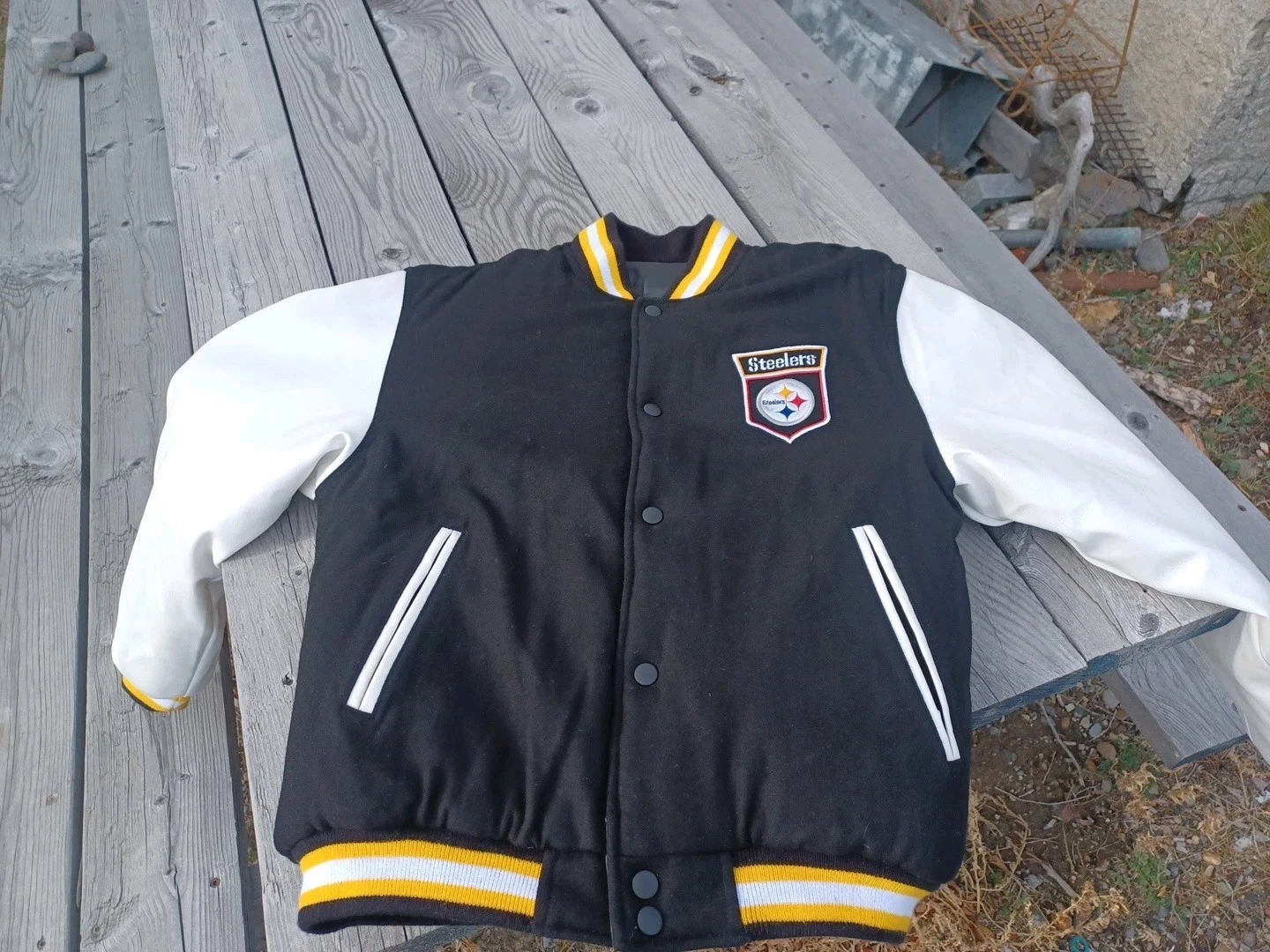 Pittsburgh Steelers Reversible Jacket Size Medium No Tag. Excellent Shape image 1