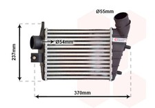 VAN WEZEL Ladeluftkühler 01004085 für ALFA 156 Sportwagon JTD 932 A2B00 A2C00