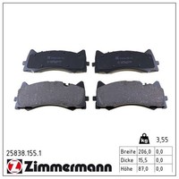 Zimmermann BremsbelÄGe Bremsbelagsatz Vorne MERCEDES-BENZ AMG C190 R190 C-KLASSE