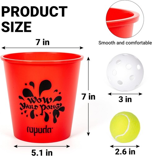 Family-Friendly Giant Yard Pong Set - 12 Players, Portable Carrying Bag Included - Picture 5 of 9
