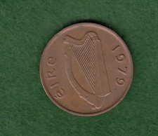 Ireland 1979 One Penny Irish Coins 1979 Eire 1p Good Grade (irish15a)
