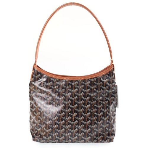 Goyard Hobo Mini Herringbone Shoulder Bag Brown Boheminty01CL03P Used ba52f11c51