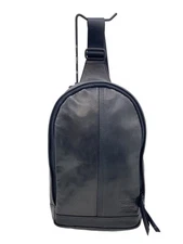 PORTER FRANK Sling Shoulder Bag in Horse Leather, Black, 198-01343