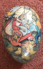 Vintage 1950’s German Large paper mache egg, collectible