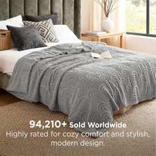 Blanket Super Soft Fleece Warm Cozy Throw Blanket for Bed  Sofa King Queen Twin