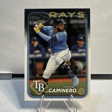 2024 Topps Series 2 Junior Caminero Tampa Bay Rays #628 RC Rookie Card. rookie card picture