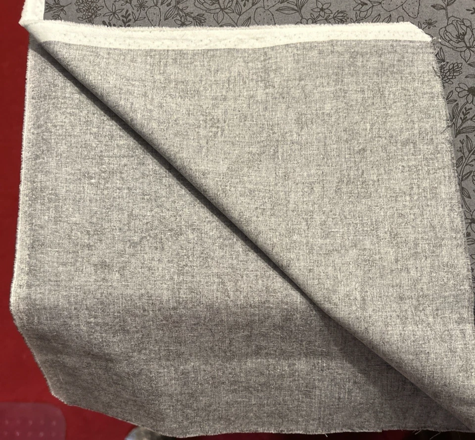 1 Yd MODA FABRICS #11513 HEY YALL By Alli K Texas Floral Black on Gray - Image 4 of 4