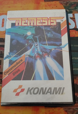 Nemesis (Konami 1987) Commodore 64 (Disk, Box) works classic 8-bit