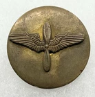 WW2 era US Army Air Force Corps Collar Screw Back Disc Insignia Pin Military
