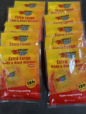 Lot Of 10 Sport Temp Body Hand Warmers Extra Large 18h Heat