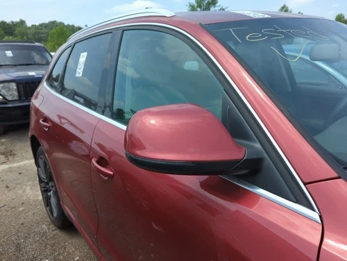 2009-2014 Audi Q5 Passenger Right Side View Power Door Mirror Red RTNV2