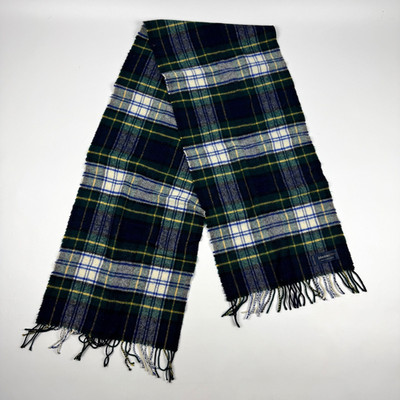 Johnstons of Elgin 100% Lambswool Tartan Scarf Made in Scotland Luxury