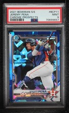 2021 Bowman Sapphire Edition Chrome Prospects Jeremy Pena #BCP-11 PSA 9 MINT 2l4