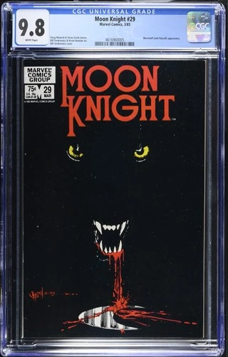 Moon Knight #29 CGC NM/M 9.8 Bill Seinkiewicz Werewolf by Night Cover!