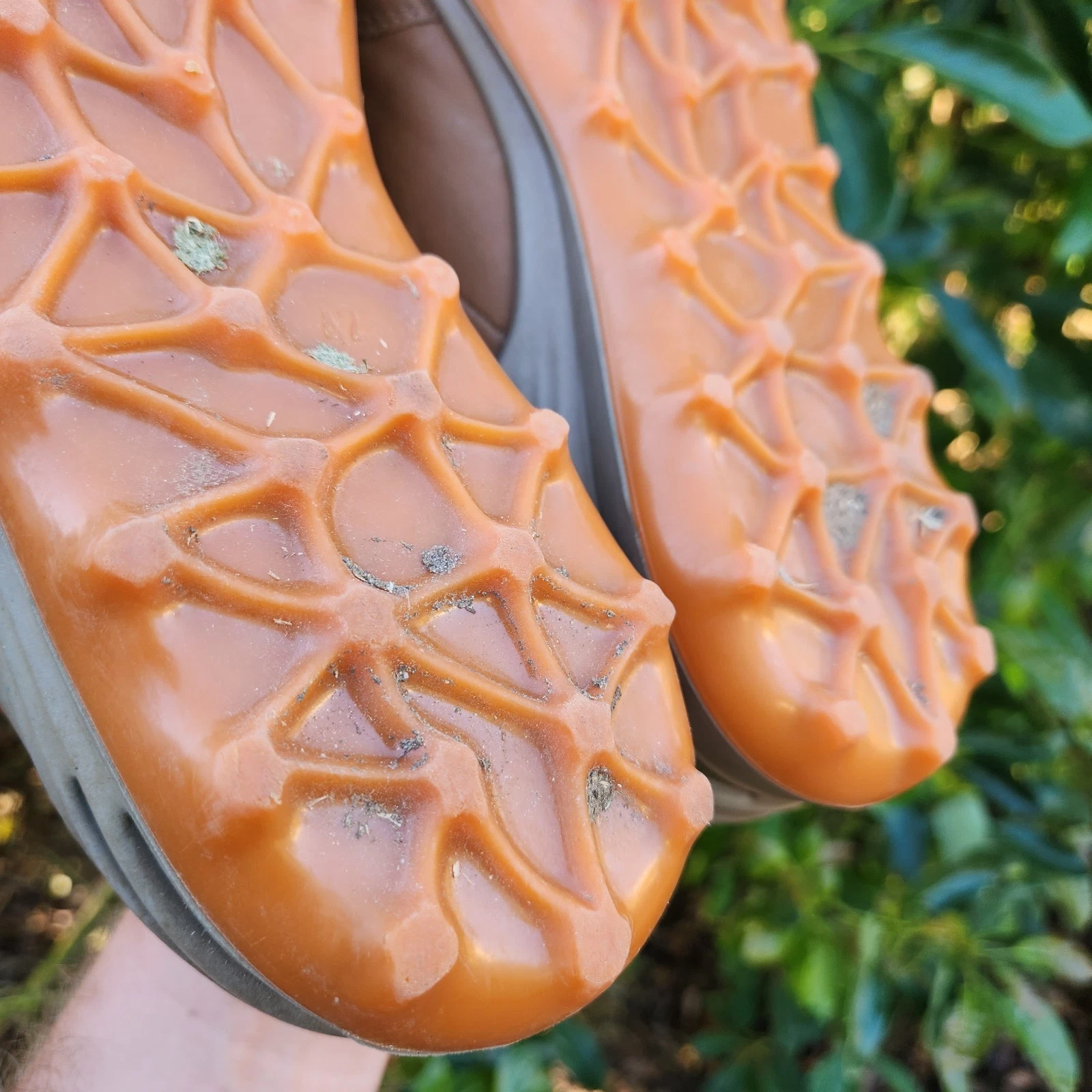 Scarpe da golf Ecco Hydromax 42 (US 8 8.5) in pelle marrone senza punte