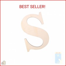 12 Inch Wooden Letter, Wood Letters for Wall Decor, Blank Unfinished Wooden Lett