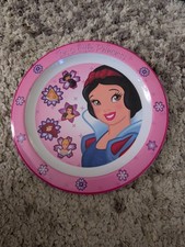 Princesses Cinderella, Auroa and Snow White Melamine Plate 8.5" Diameter