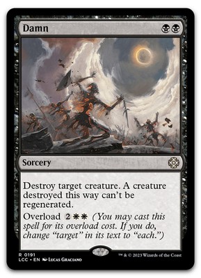 Damn #191 (NM) Lost Caverns of Ixalan LCC Magic MTG