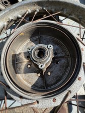Rear Wheel For Honda C72 including brake hub.