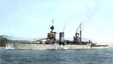ROYAL NAVY BATTLECRUISER HMS LION - NAME SHIP OF HER CLASS