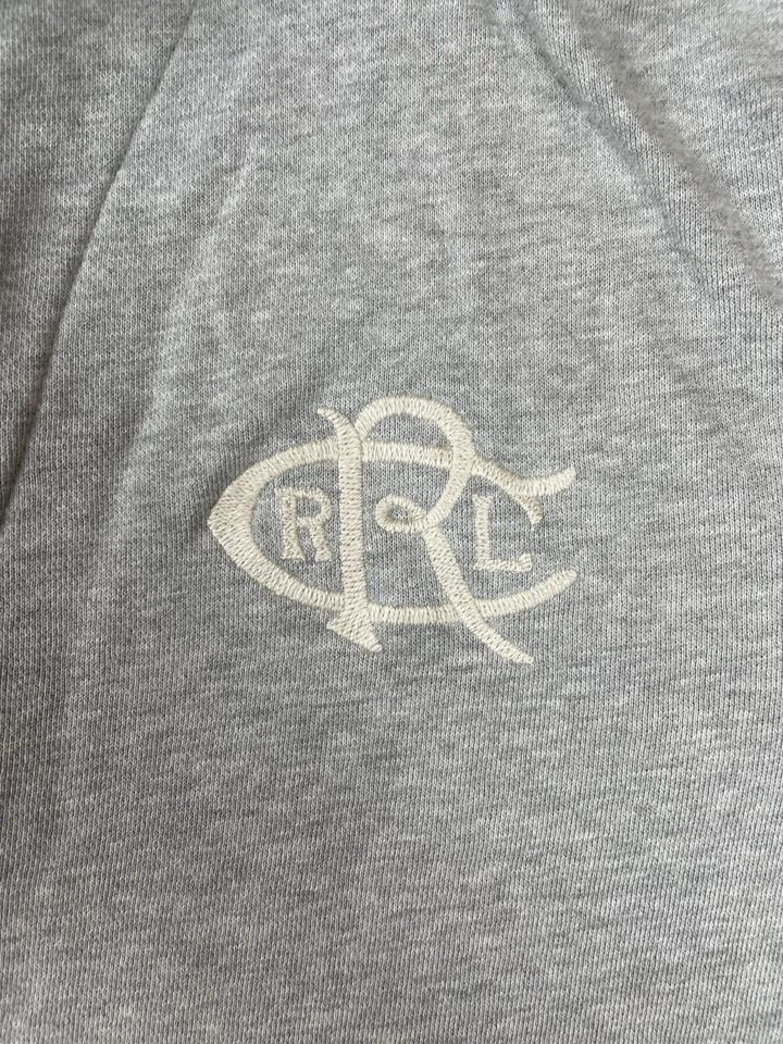 Cárdigan de Colección Rugby Ralph Lauren Para Hombres Talla L Chal Cuello Suéter Colegial Gris Foto 3 de 4